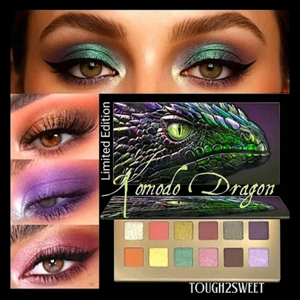 🆕️LIMITED EDITION KOMODO DRAGON 12 COLOR HIGHLY PIGMENTED EYESHADOW PALETTE